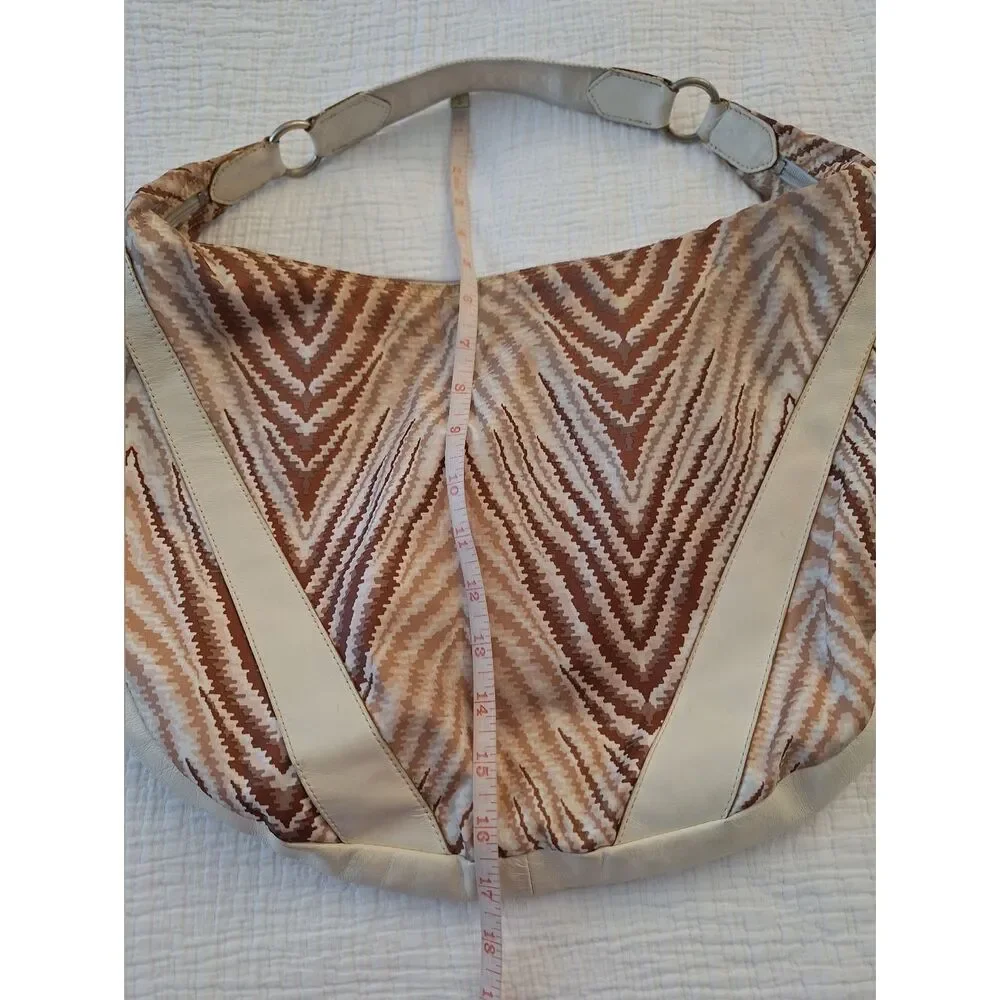 The Sports Sac Hobo Abstract Animal Print Tan Camel